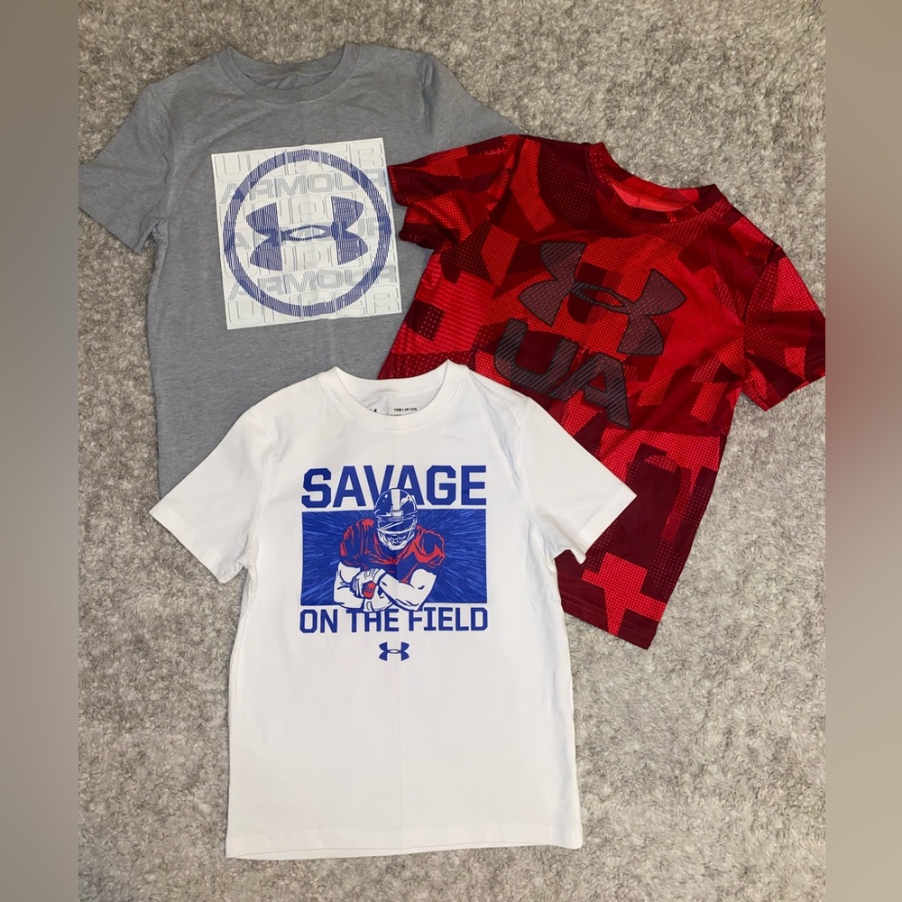 Boys Under Armour Shirt Lot- small